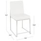 Lumisource Fuji Side Chair with Charcoal Cushion in Brushed Stainless Steel (Set of 2), , large