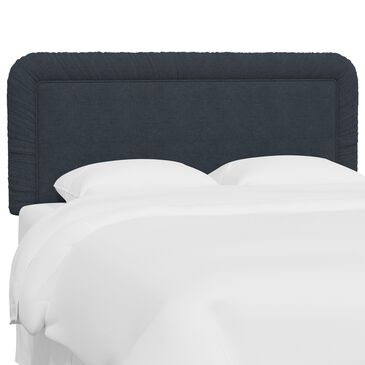 Skyline Furniture Full Headboard in Linen Navy, , large