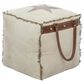 Maple and Jade Star Stuffed Pouf in White, Brown and Black, , large