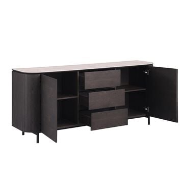 Monroe Edith-Skyler Buffet in Matte Beige and Matte Brown, , large