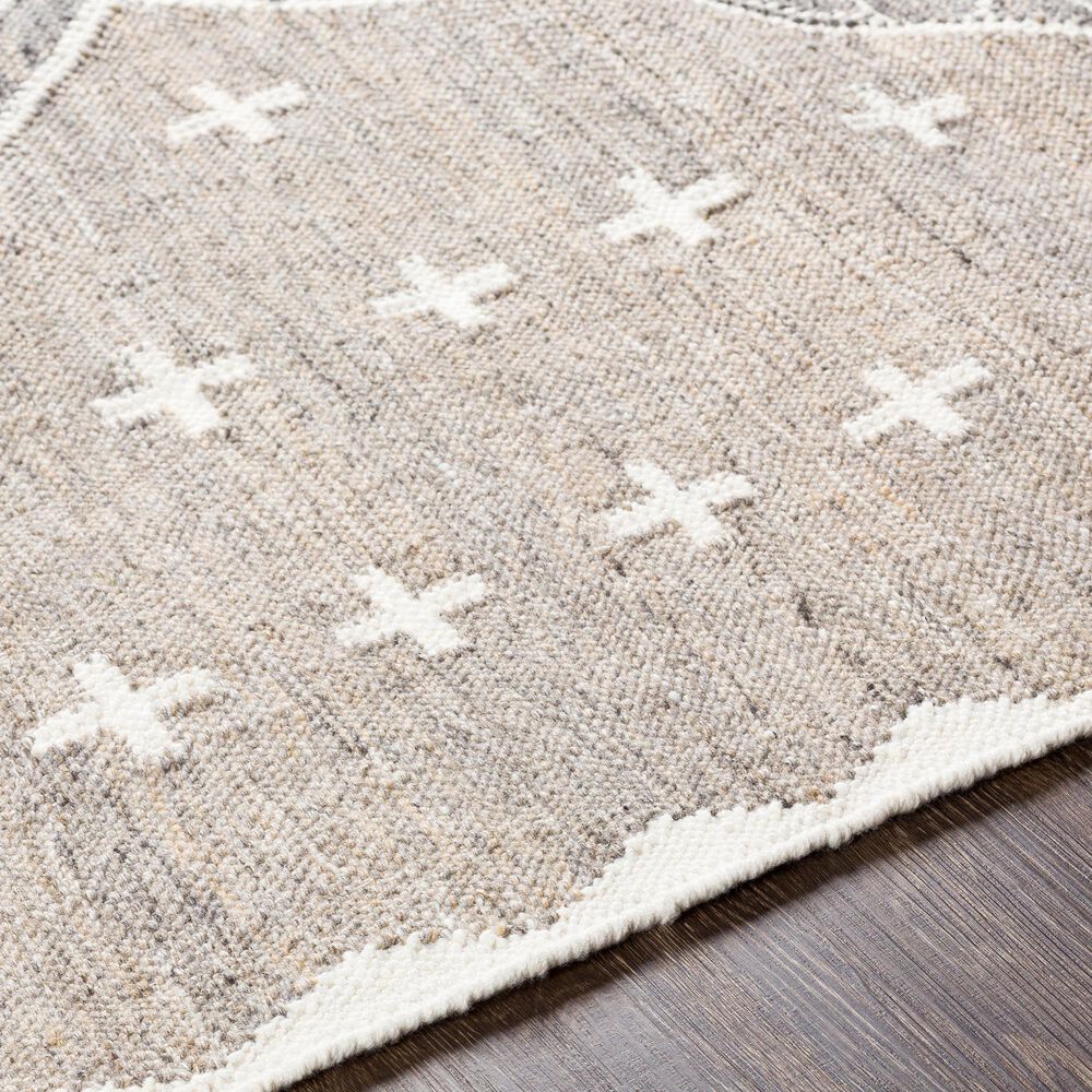 Surya Bursa 2&#39; x 3&#39; Gray, Charcoal and Cream Area Rug, , large