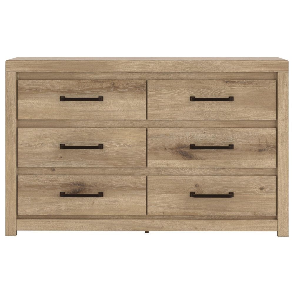 Ashley Brozmont 6-Drawer Dresser in Natural Brown, , large