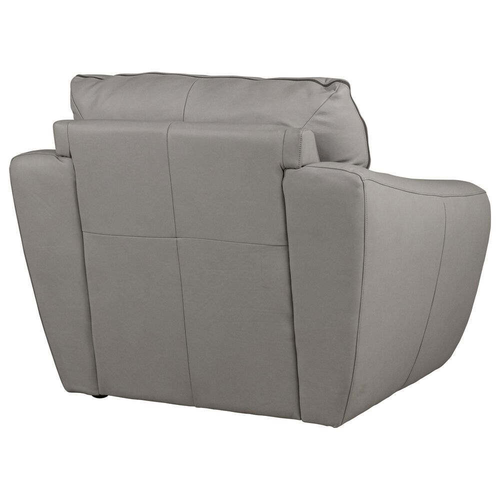 Superb Leather Leather Accent Chair in Osolo Grey, , large