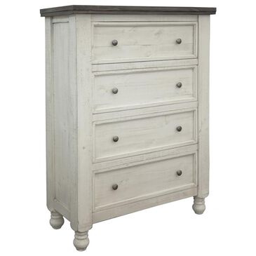 Fallridge Stone 4-Drawer Chest in Eggshell Antiqued, , large