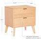 Linon Home Decor Reid 2-Drawer Nightstand in Natural, , large