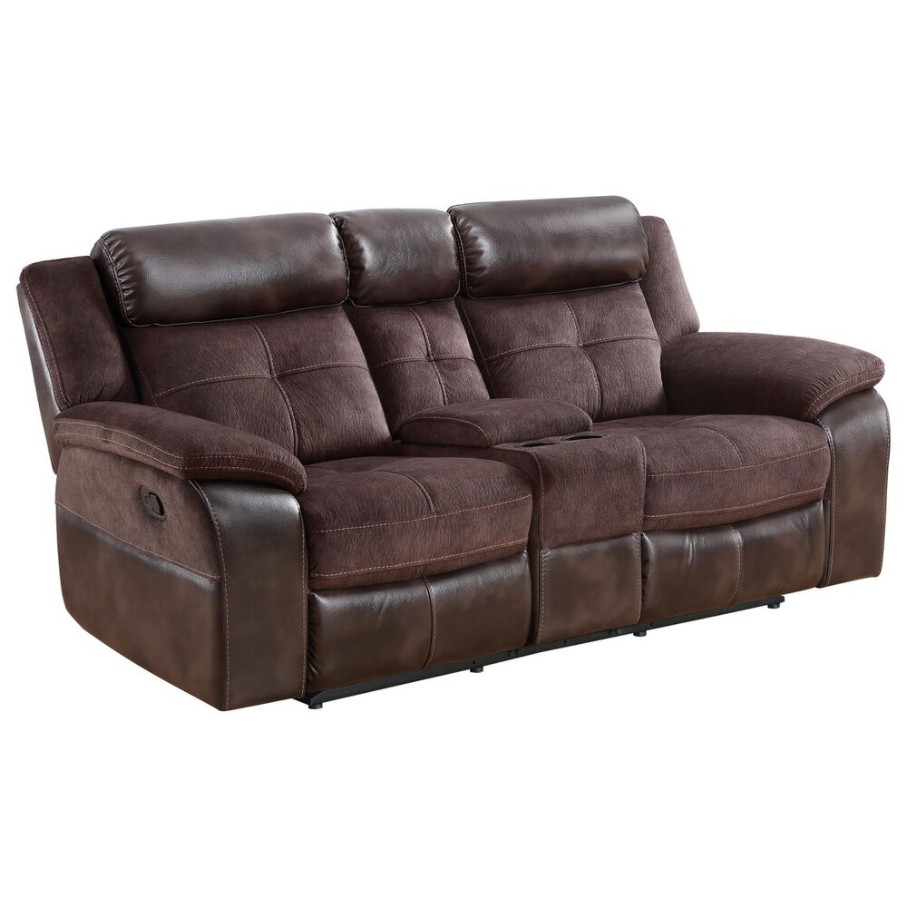 Steve Silver Pueblo Manual Recliner Console in Coffee, , large