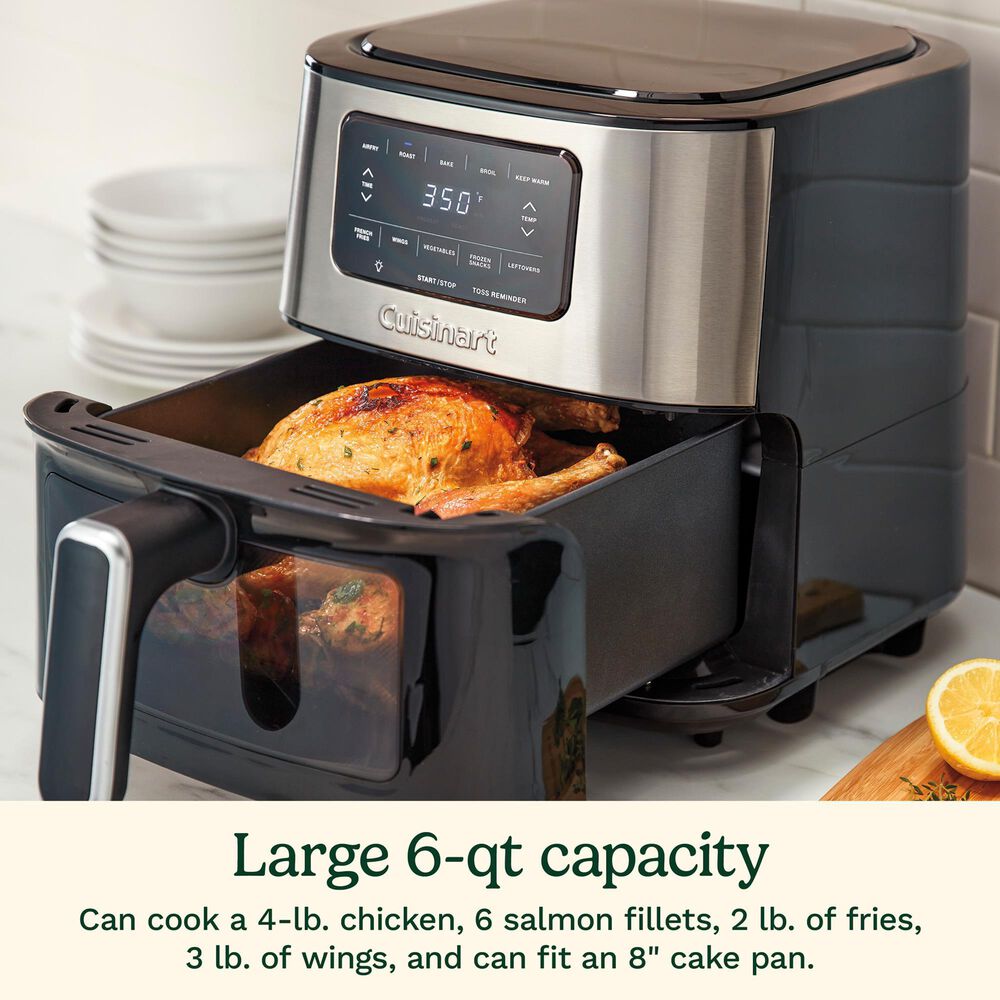 Cuisinart 6-Quart Basket Air Fryer in Black Stainless, , large