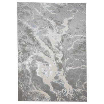Feizy Rugs Azure 3539F 6"7" x 9"6" Gray and Blue Area Rug, , large