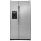 GE Appliances 21.9 Cu. Ft. Counter-Depth Side by Side Refrigerator in Stainless Steel, , large