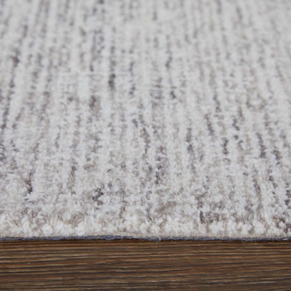 Feizy Rugs Freemont 1&#39;6&quot; Square Light Gray and Ivory Area Rug, , large