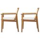 Hearth and Haven Preston Outdoor Dining Chair in Beige (Set of 2), , large