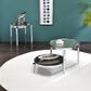 HOMLUX Abbe End Table in Chrome, , large