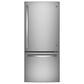 GE Appliances 21 Cu. Ft. Bottom-Freezer Refrigerator with Optional Icemaker in Fingerprint Resistant Stainless Steel, , large