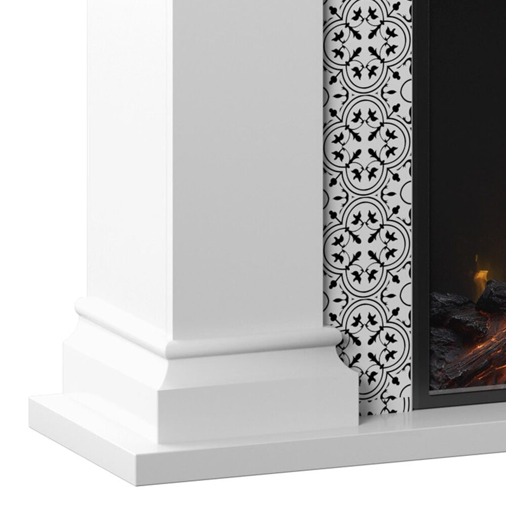 Classic Flame 47" Wall Fireplace with Reversible Surround in White, , large