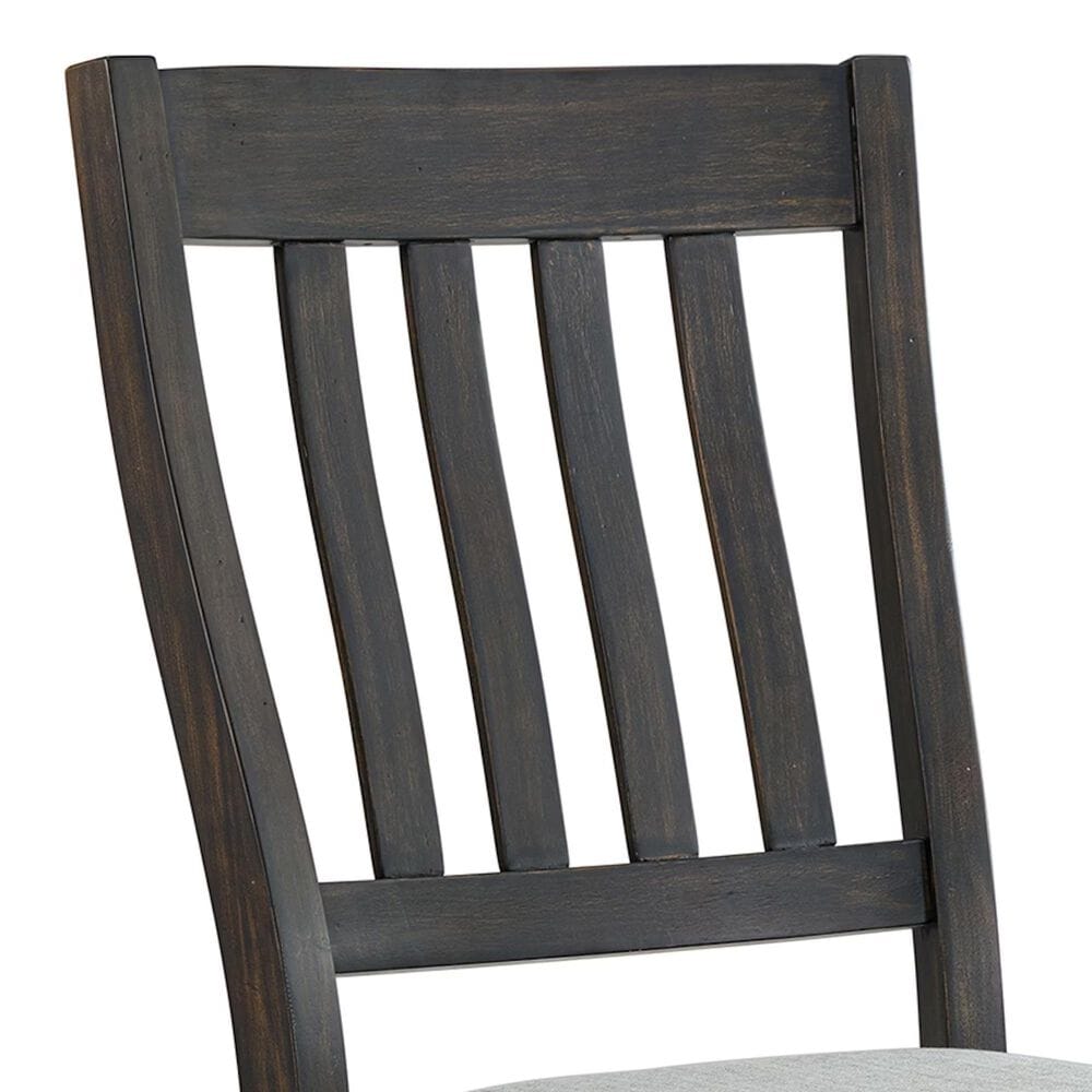 Mayberry Hill Montrose Side Chair with Light Grey Fabric in Espresso, , large
