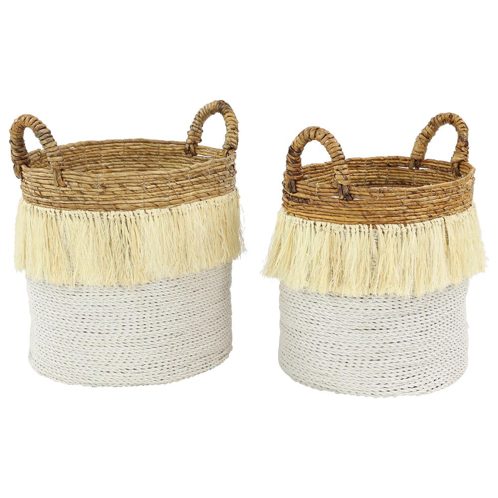Maple and Jade Assorted Large Baskets (Set of 2), , large