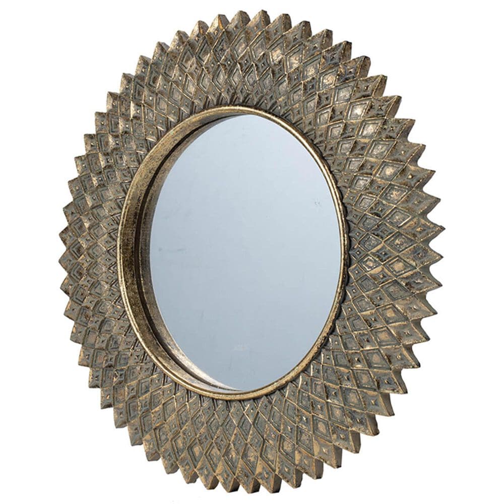 A&amp;B Home Accent Wall Mirror in Antique Gold, , large