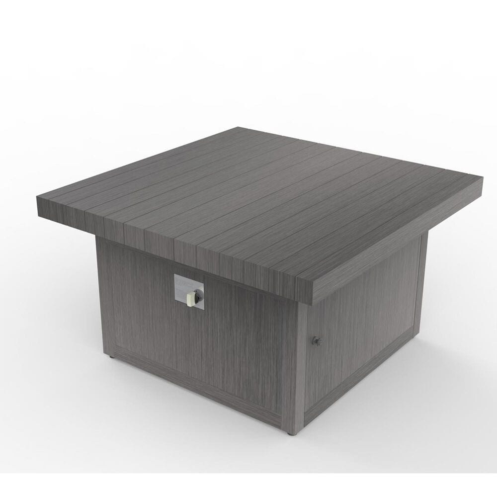 Plank and Hide Functional 42" Fire Pit with Sliding Top in Wenge, , large