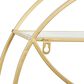 CosmoLiving by Cosmopolitan 22" x 22" Wall Shelf in Gold and Light Natural Brown, , large