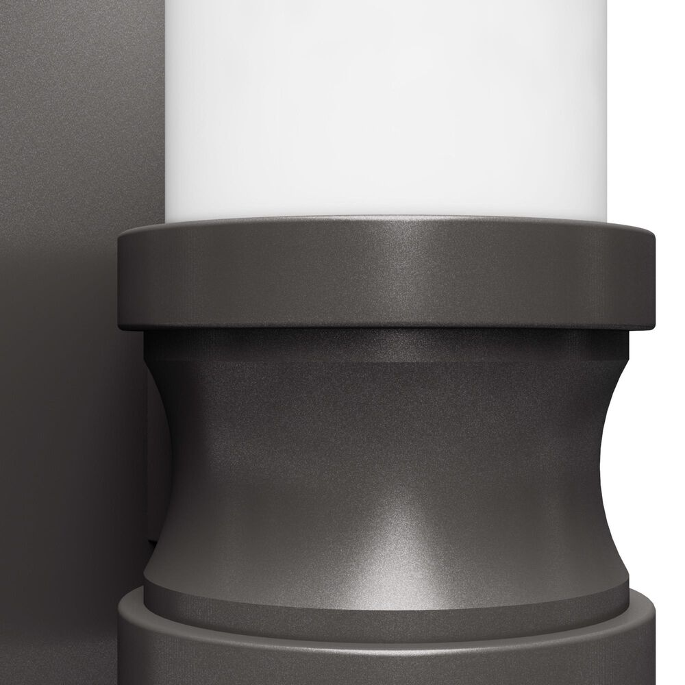 Hunter Lenlock 1-Light Wall Sconce with Cased White Shade in Noble Bronze, , large