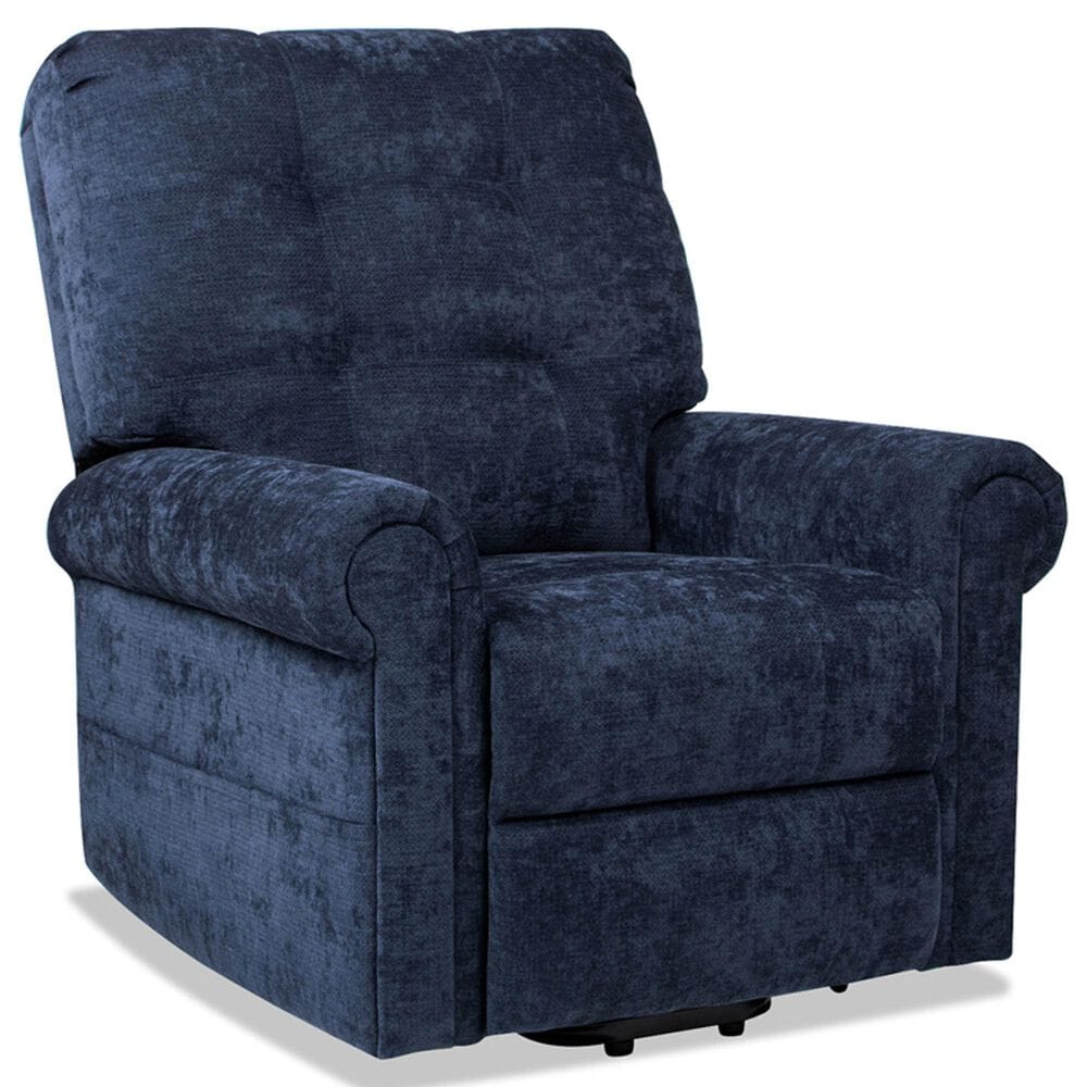 Jennifer Taylor Home Irwin Power Lift Assistance Recliner Chair in Dusk Navy Blue, , large