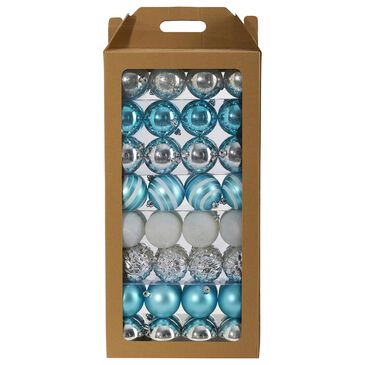 Nearly Natural Inc Holiday Shatterproof 64 Count Christmas Tree Ornament Set, , large