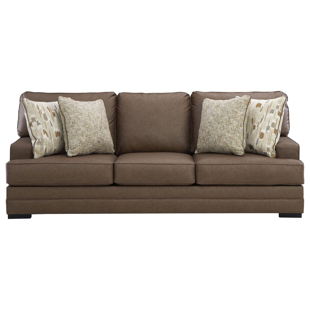 Ashley VillaCourt Stationary Sofa in Caramel, , large