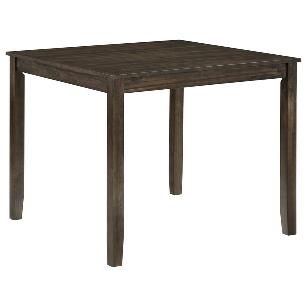 Homelegance Faust 5-Piece Square Dining Set in Charcoal Brown, , large