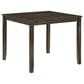 Homelegance Faust 5-Piece Square Dining Set in Charcoal Brown, , large