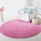 Safavieh August Shag AUG900X 6"7" Round Pink Area Rug, , large