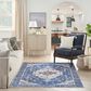 Nourison Grand Washables 5"3" x 7"3" Denim Area Rug, , large