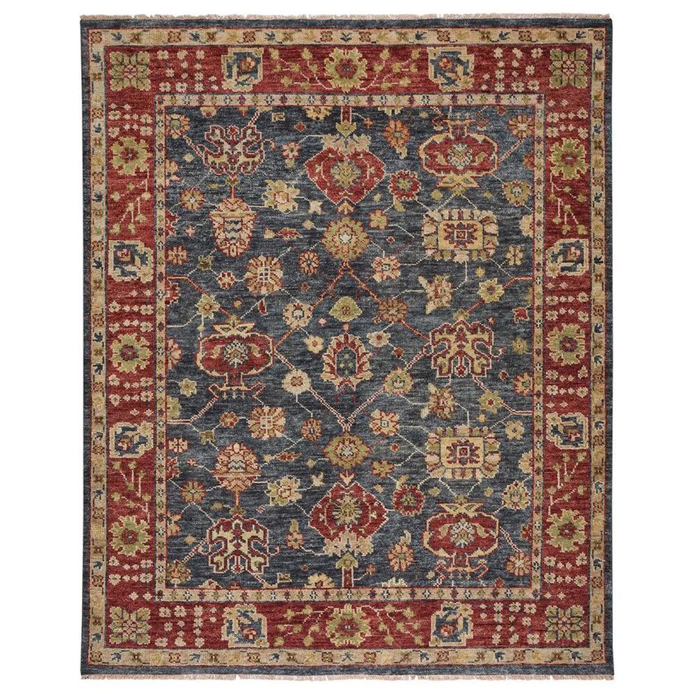 Capel Charise Peshawar 2"6" x 9" Slate and Ruby Runner, , large