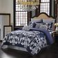 Pem America Style 212 10-Piece King Dolce Comforter Set in Silver and Navy, , large
