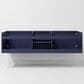 Lexora Home Geneva 72" Double Bathroom Vanity in Navy Blue with 2 cm White Carrara Marble Top and Rectangular Sinks, , large