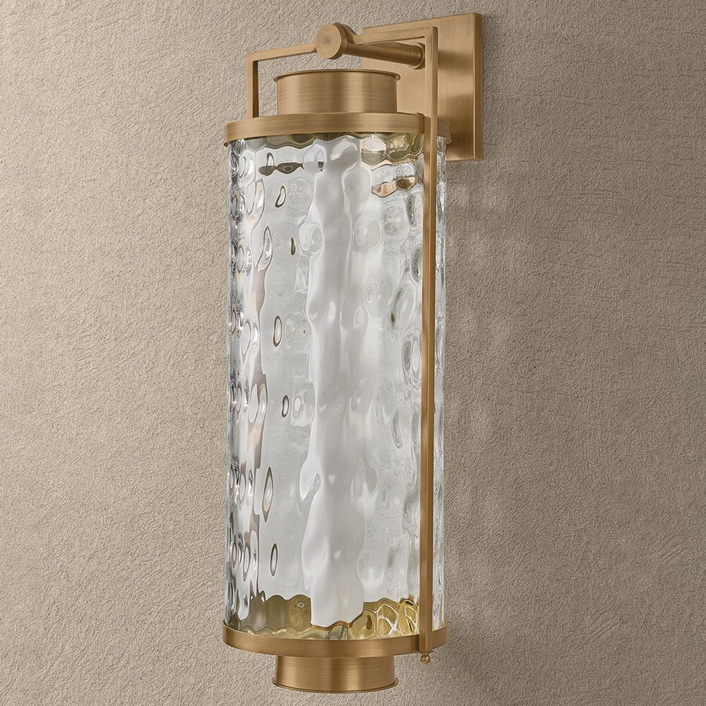 Troy Lighting Haddock 28" Outdoor Wall Sconce in Patina Brass, , large