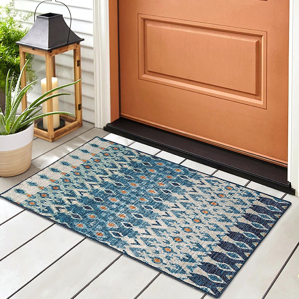 Dalyn Rug Company Brisbane 1&#39;8&quot; x 2&#39;6&quot; Indigo Area Rug, , large