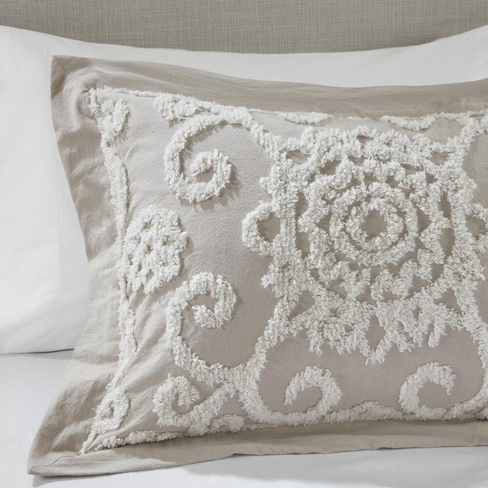Hampton Park Suzanna 3-Piece Full/Queen Comforter Set in Taupe, , large