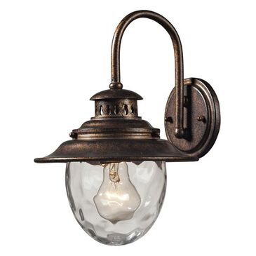 Elk Lighting Searsport 1 Light Outdoor Sconce in Regal Bronze, , large