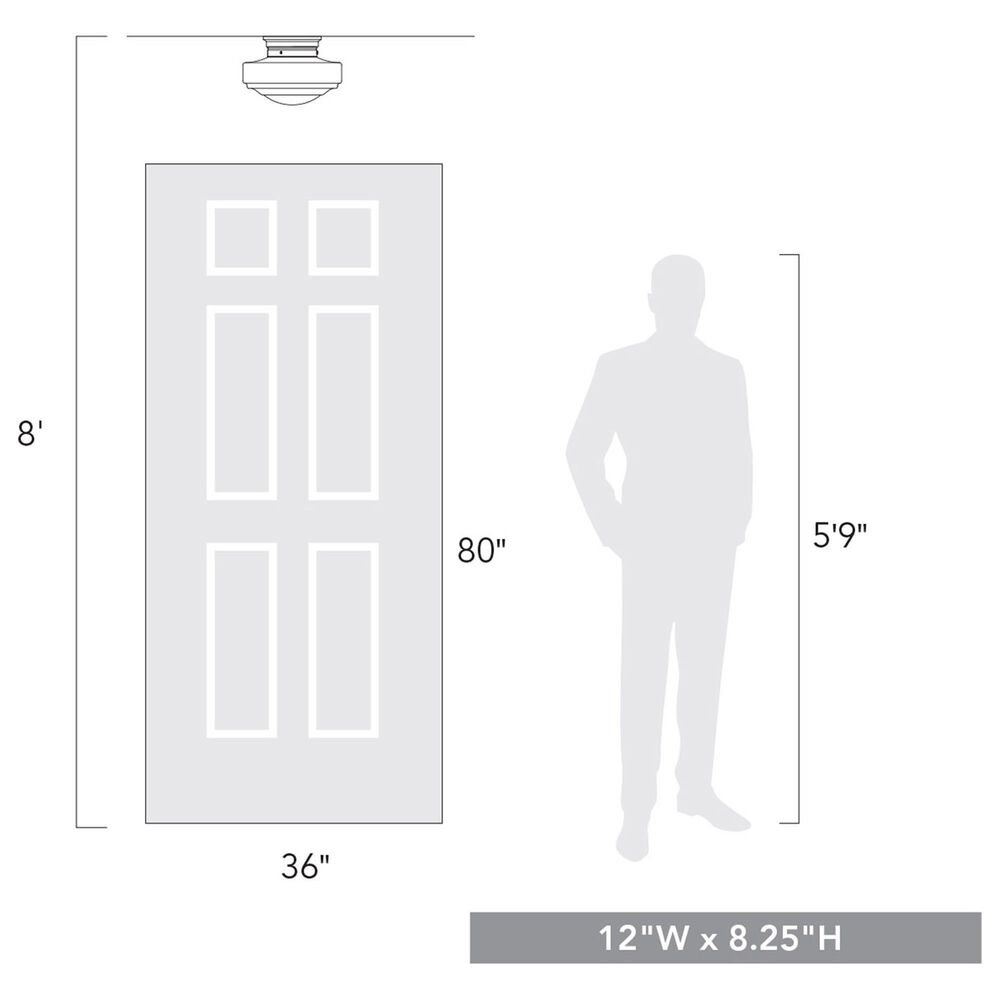 Golden Lighting Ingalls Semi-Flush in Matte Black, , large