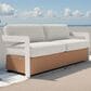Zuo Modern Gelo Sofa in White and Brown, , large