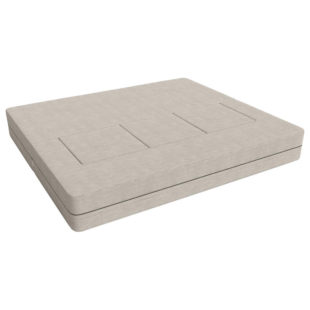 Jaxx Zipline 3-Piece Stationary Convertible Sleeper Sofa in Grey Velvet, , large