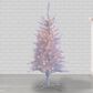 The Gerson Company 4" Pre-Lit Tinsel Artificial Christmas Tree in White, , large