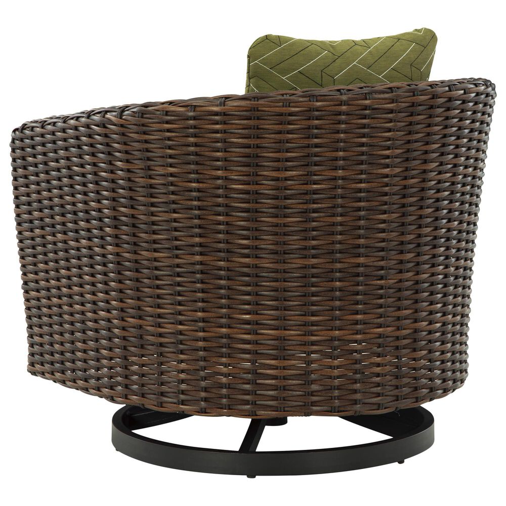 Ashley Horizon 5-Piece Patio Conversation Set in Green, , large