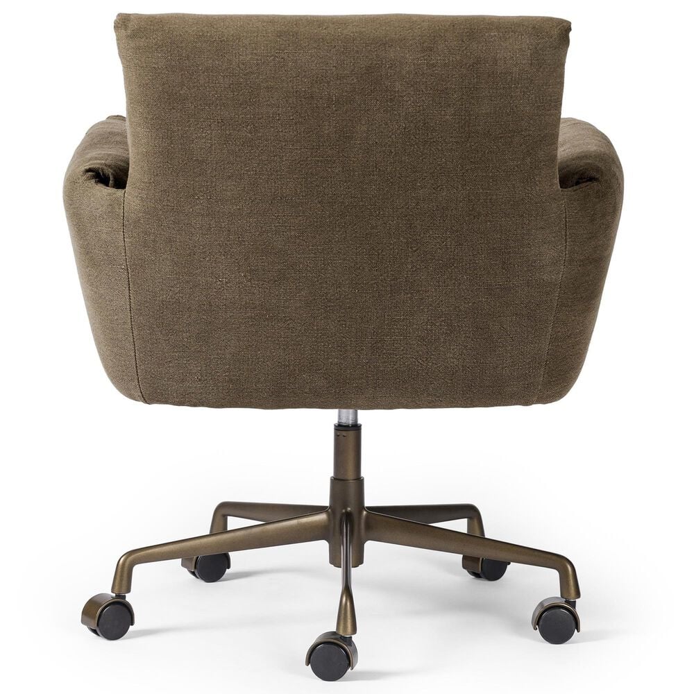 Four Hands Salerno Desk Chair in Antique Brass, , large