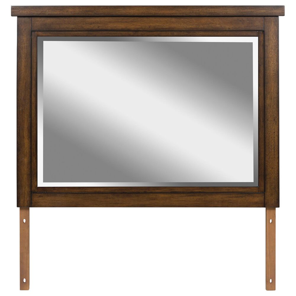 Ashley Taffenbrook Bedroom Mirror in Medium Brown, , large