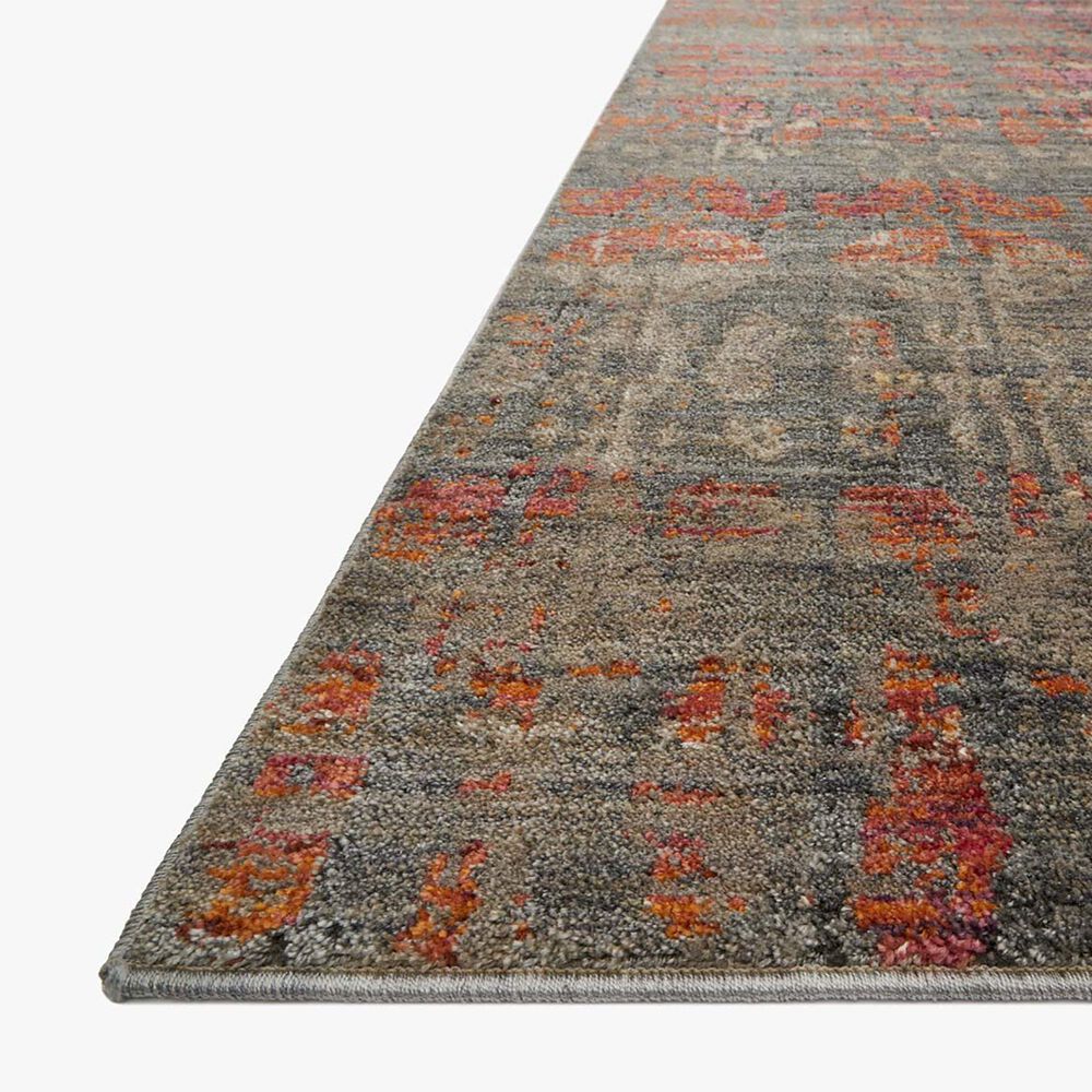 Loloi Javari 2&#39;6&quot; x 4&#39; Steel and Sunrise Area Rug, , large
