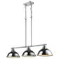 Golden Lighting Duncan 3-Light Pendant in Chrome, , large
