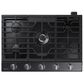 Samsung 30" Gas Cooktop in Black Stainless Steel, , large
