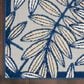 Nourison Aloha ALH18 2"3" x 10" Ivory and Navy Indoor/Outdoor Runner, , large