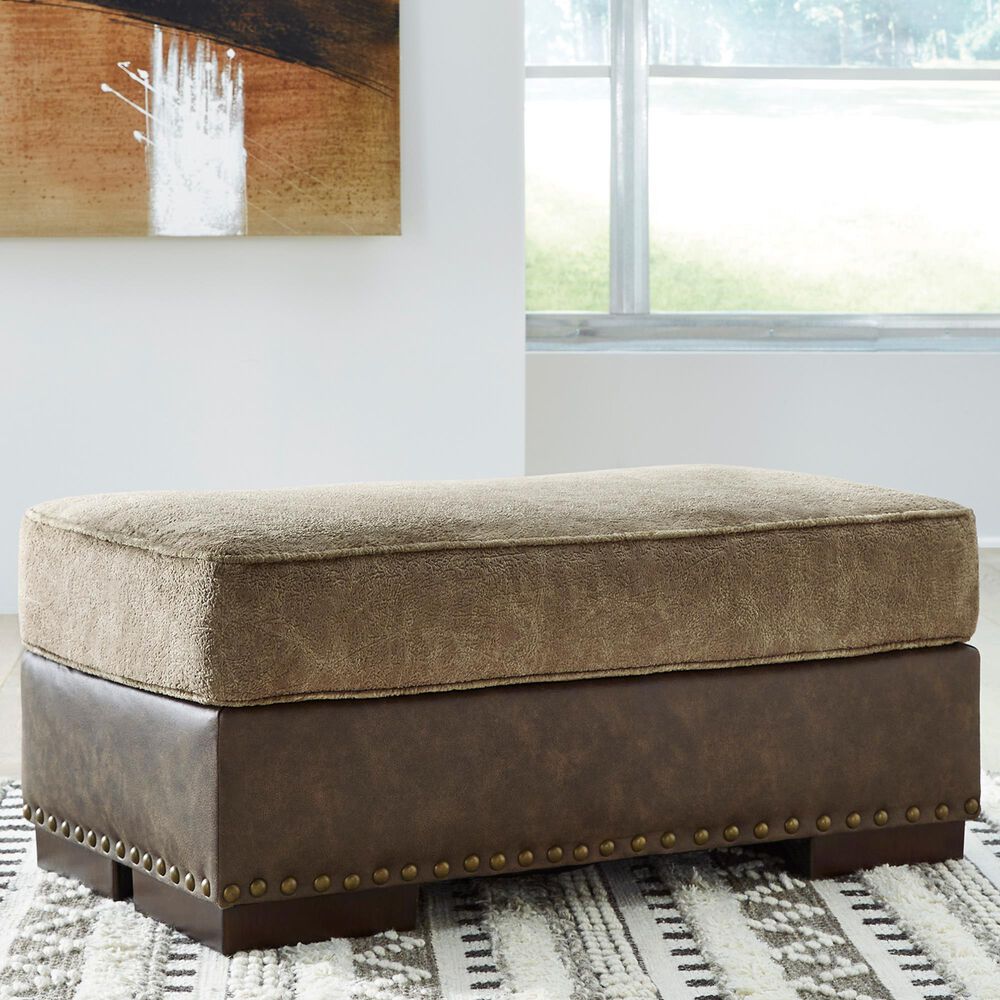 Ashley Alesbury Ottoman in Chocolate, , large